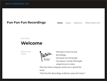 Tablet Screenshot of funfunfunrecordings.com